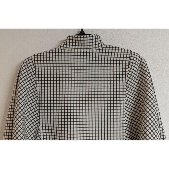 Women's CABI # 3173 Windowpane Plaid Black & White Jacket XS - Picture 8 of 13